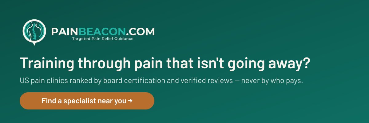 PainBeacon.com — Training through pain that isn't going away? US pain clinics ranked by board certification and verified reviews, never by who pays. Find a specialist near you.